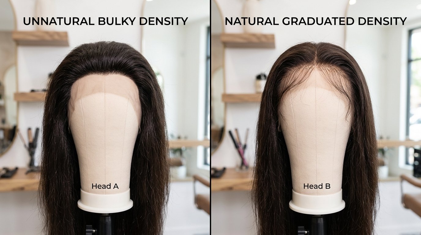 Why Commercial 180% Density Frontals Look Like Helmets (The Science of Density Mapping)