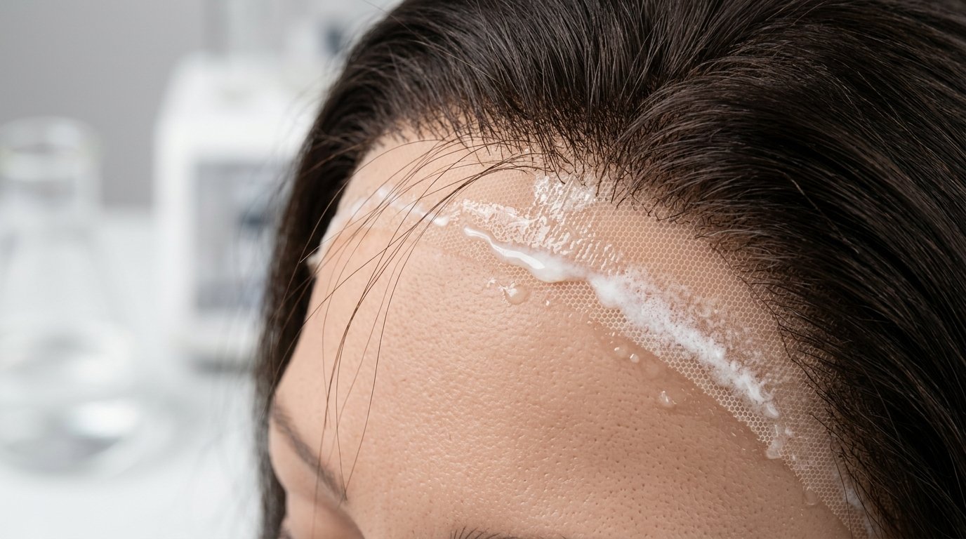 Why Sweat Turns Lace Glue White: The Phase Inversion of Acrylic Copolymers