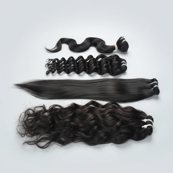 Raw Indian Hair sample wefts
