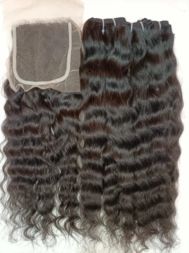 Natural Curly Closures (Raw Hair) (16, 4x4, HD Lace)